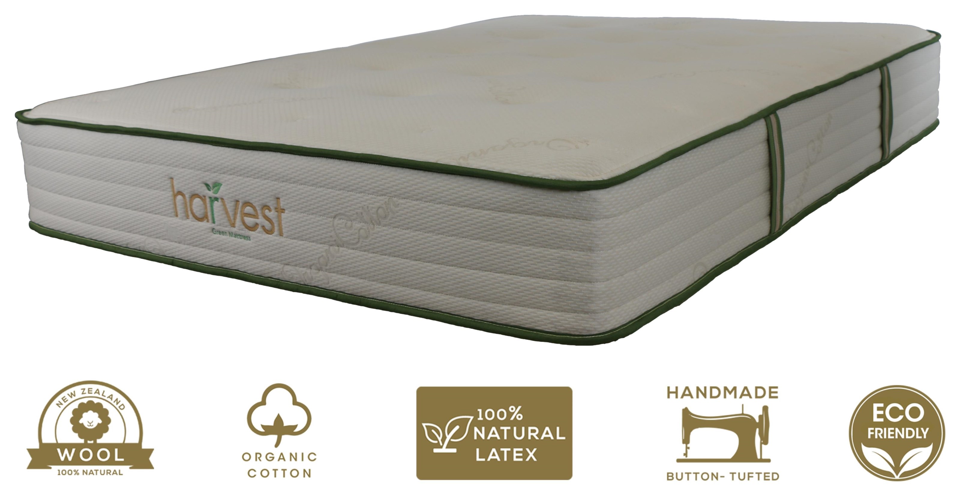 Harvest Green Mattress Harvest Original 956M T Twin 11 Medium Firm Hybrid All Natural Mattress A1 Furniture Mattress Mattresses
